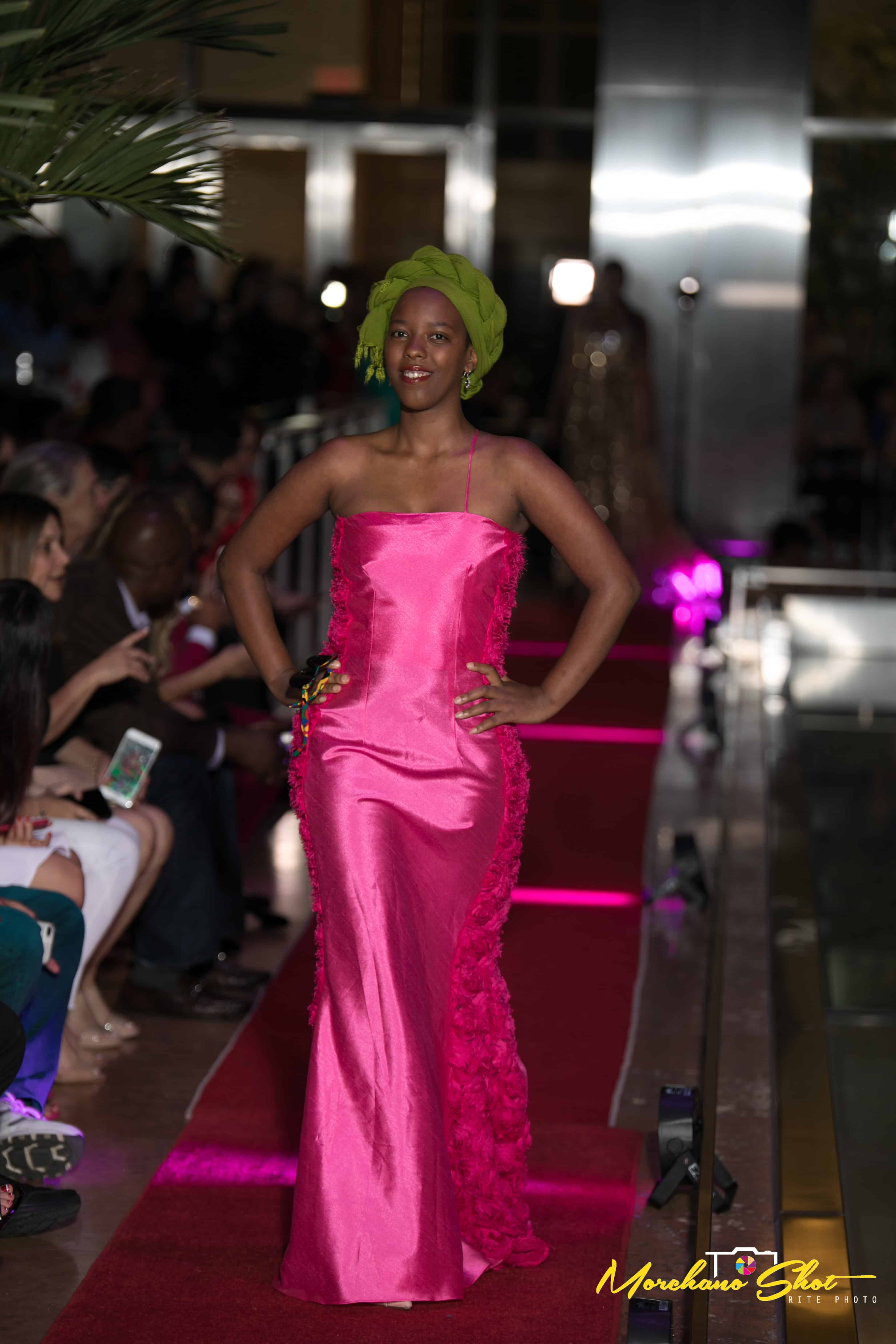 Model at Fashion Night on Brickell 2018