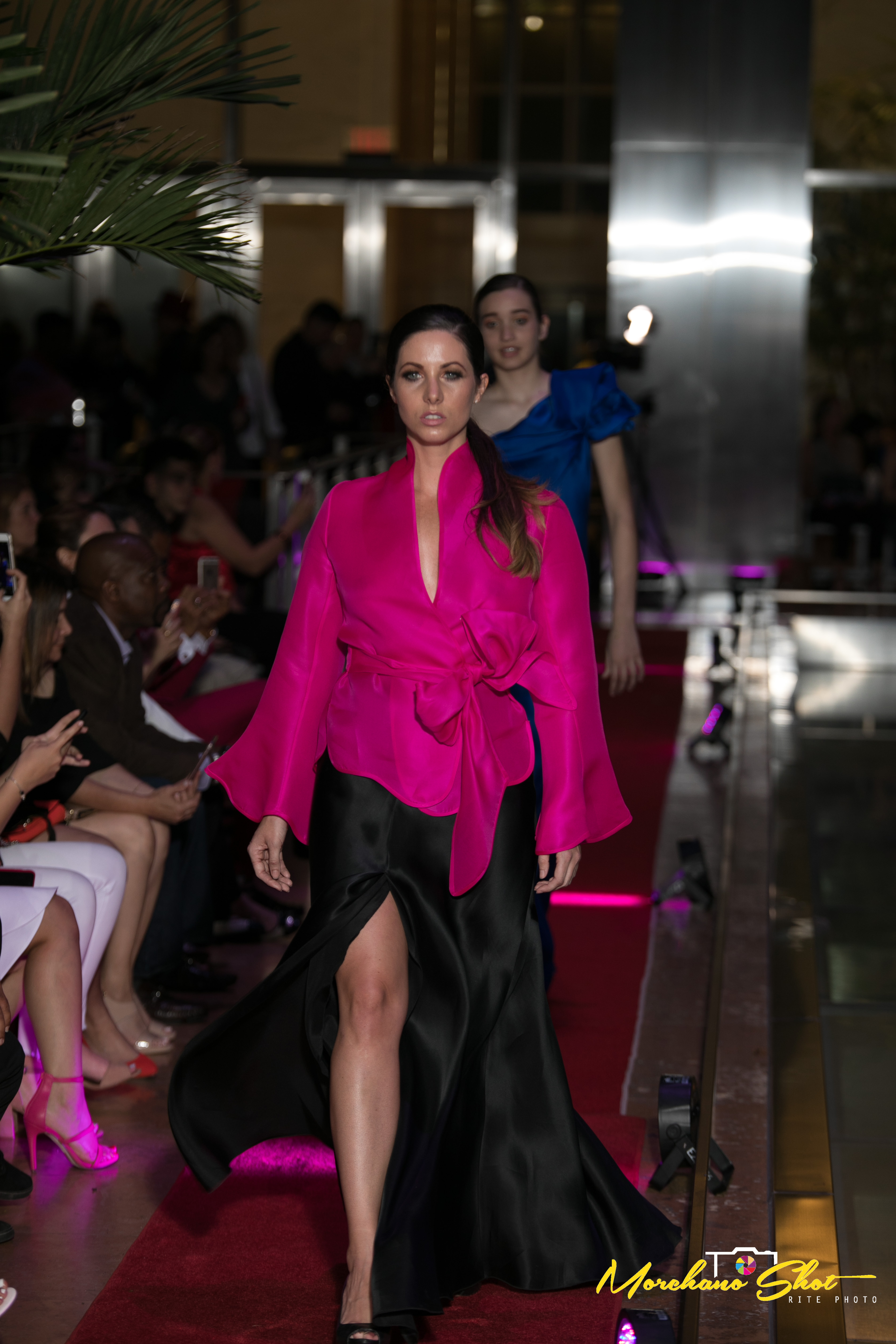 Models on the runway at Fashion Night on Brickell 2018